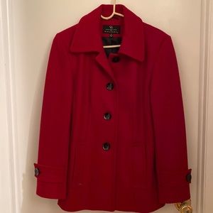 Beautiful Red Pea Coat